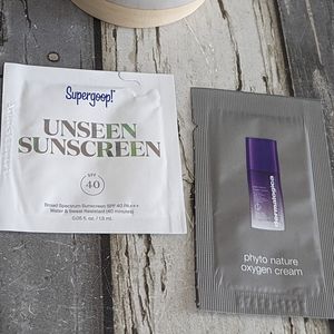 FREE WITH BUNDLE SuperGoop Sunscreen & Face Cream Trial Size Set New!